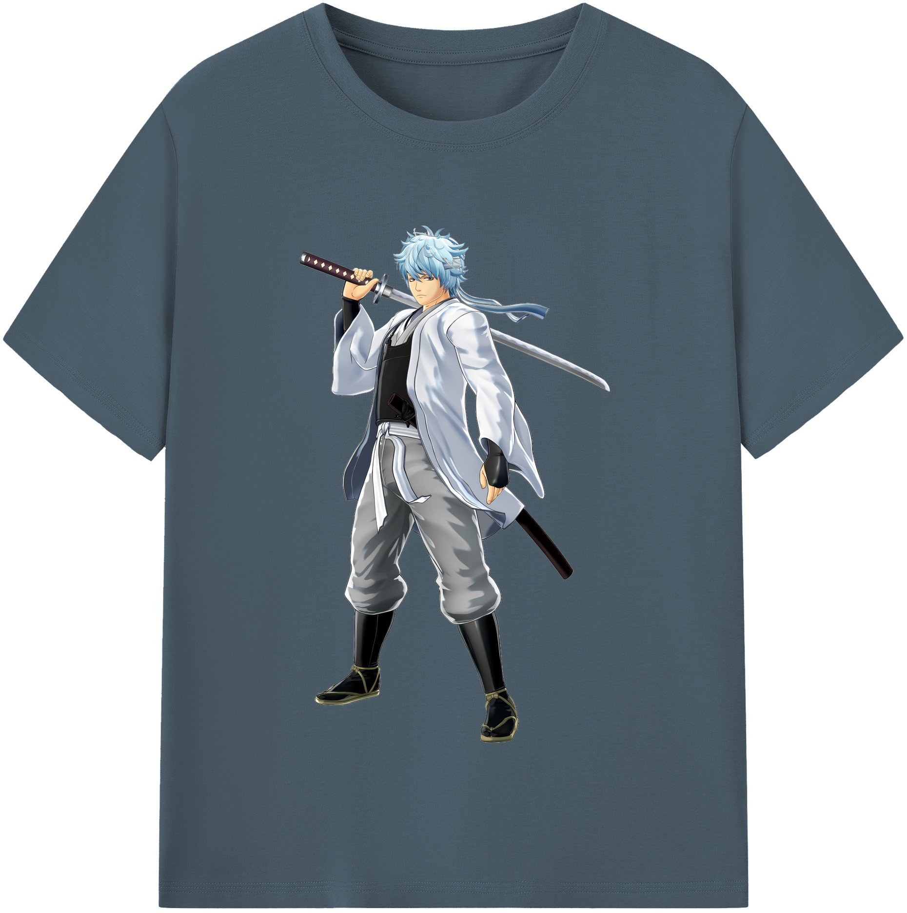 （画像用） ぎんたま 坂田銀時（さかたぎんとき） 神楽 志村新八（しむら しんぱち） GINTAMA Sakata Gintoki Kagura Shimura Shinpachi 綿100％半袖Tシャツ（フロントプリント）